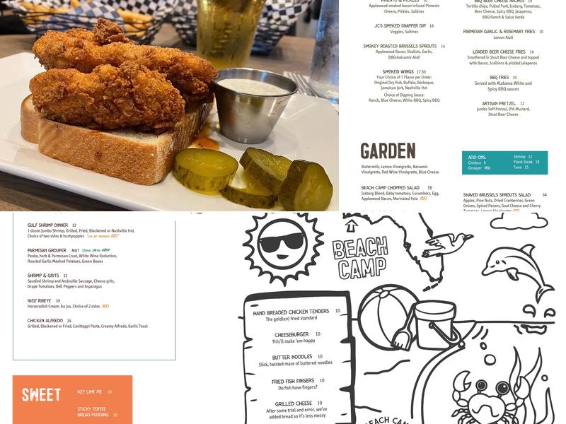 Beach Camp Brewpub Menu