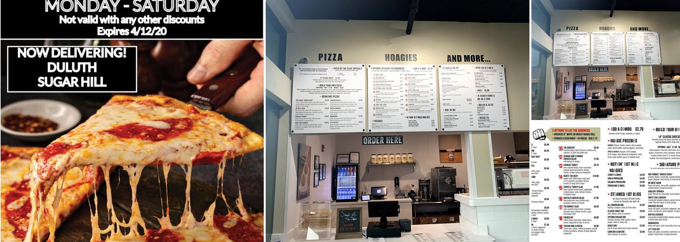 Knuckies Pizza & Hoagies of Duluth Menu