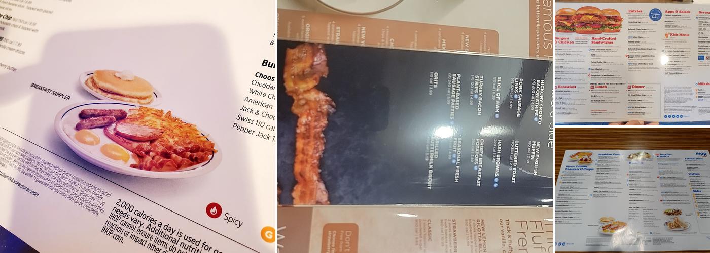 IHOP Menu