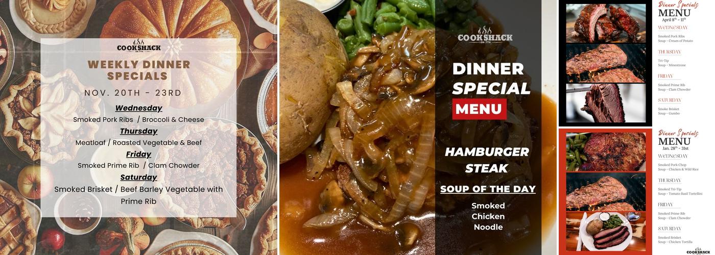 Cook Shack on 7th Menu