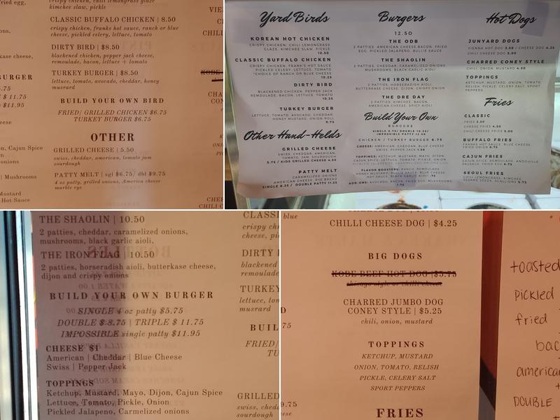 The Peanut Gallery Menu