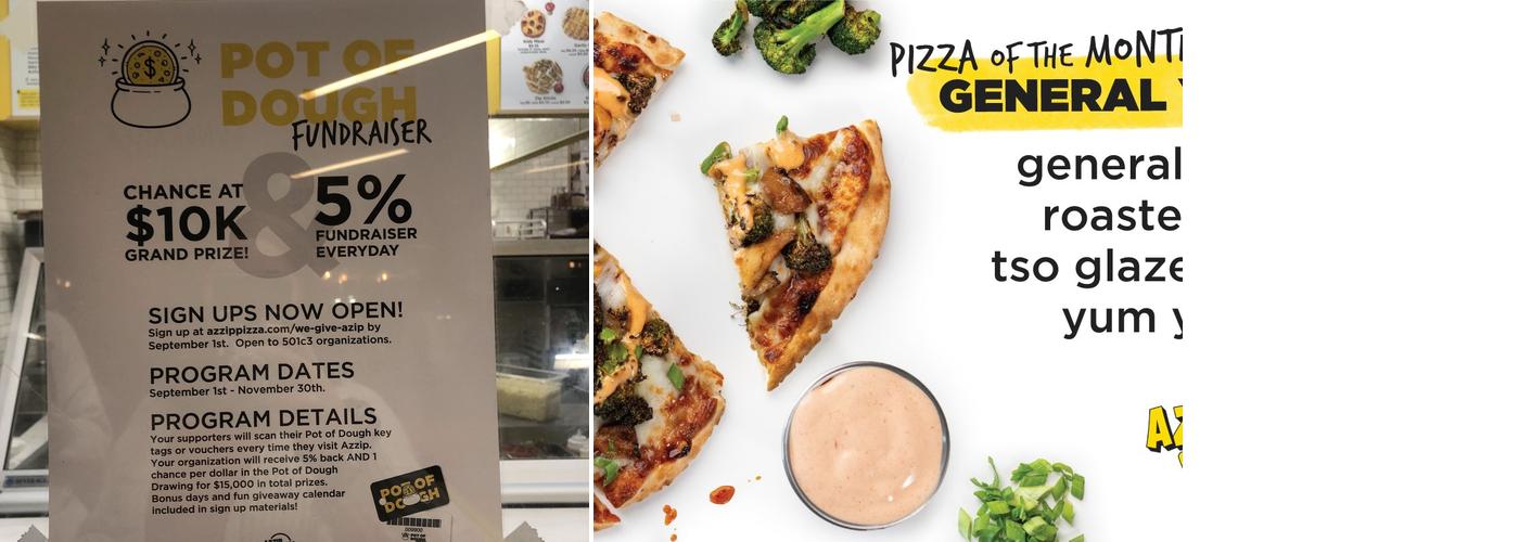 Azzip Pizza Menu
