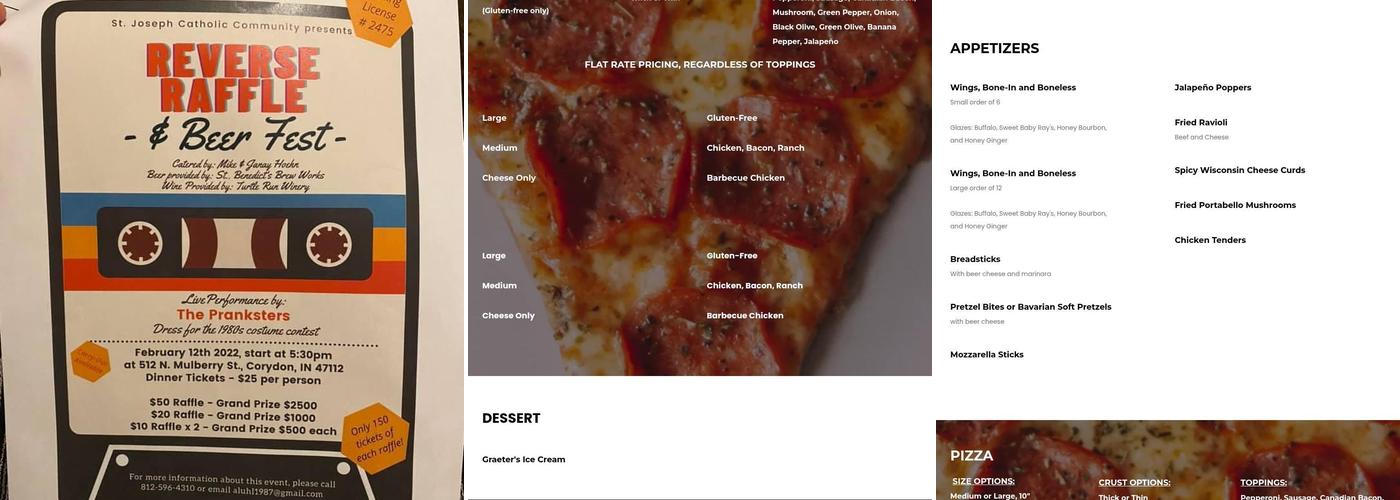 St. Benedict's Brew Works Menu