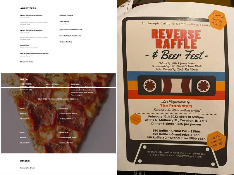 St. Benedict's Brew Works Menu