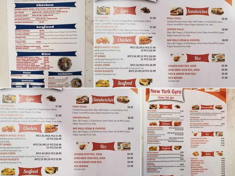 New York Gyro Marion Menu