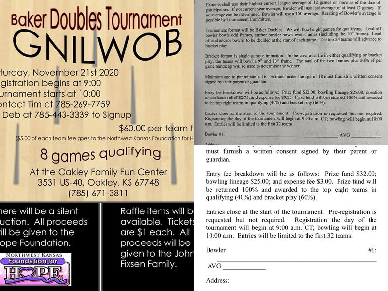 Hock Eyes Fun Center Menu