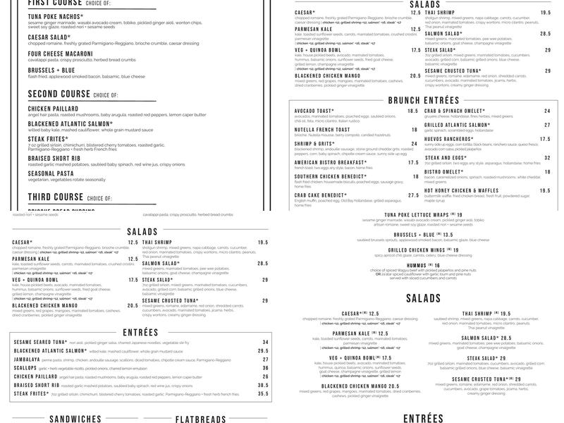 CIRCA at Navy Yard Menu