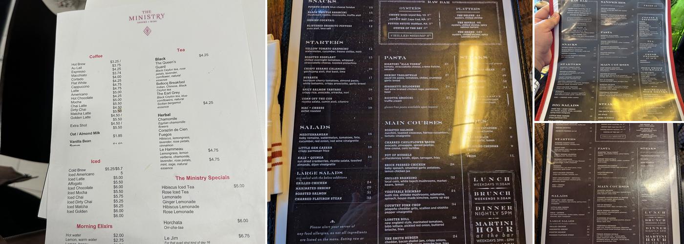 The Smith Menu
