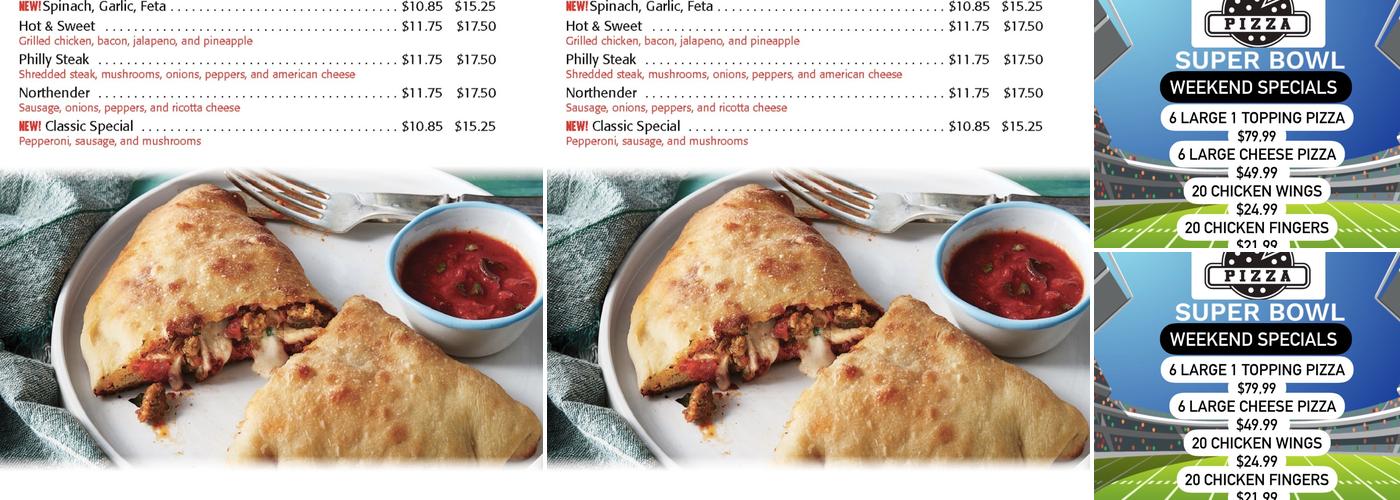 Town Center Pizza Menu