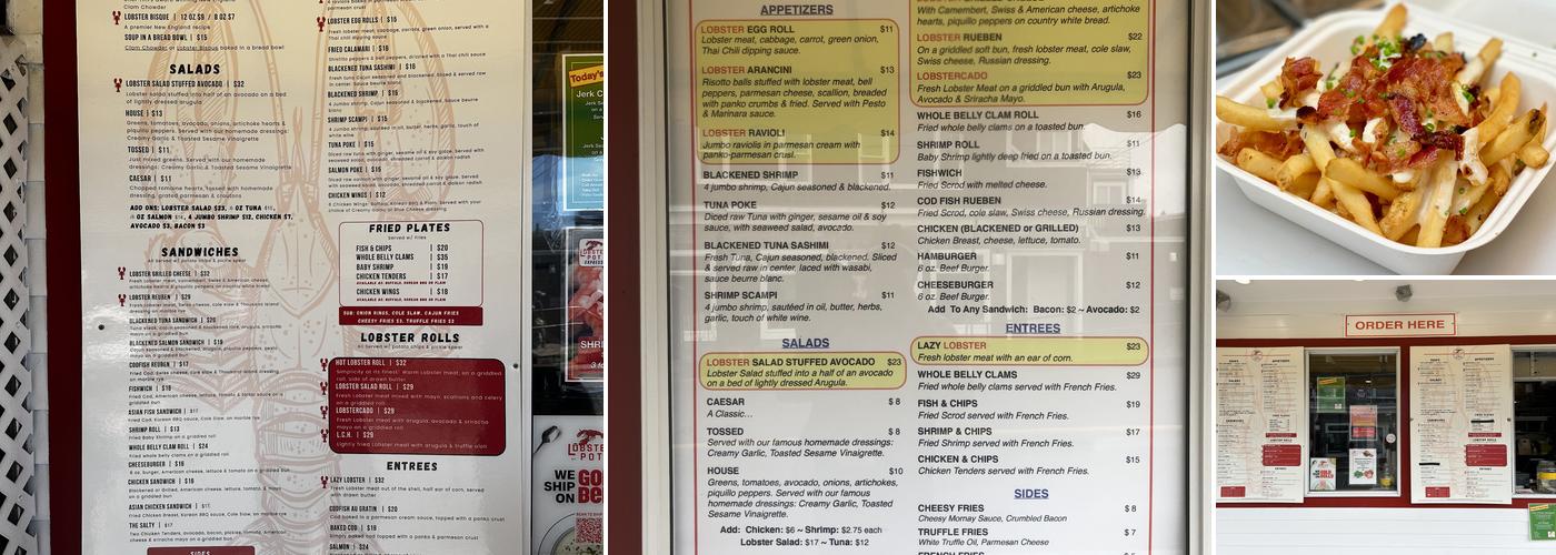 Lobster Pot Express Menu
