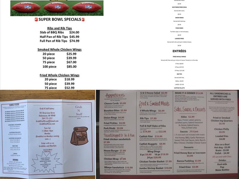 Grub N Stuff Menu