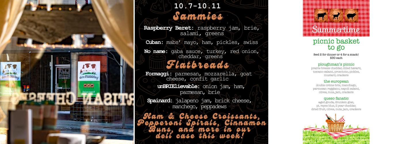 Petoskey Cheese Menu