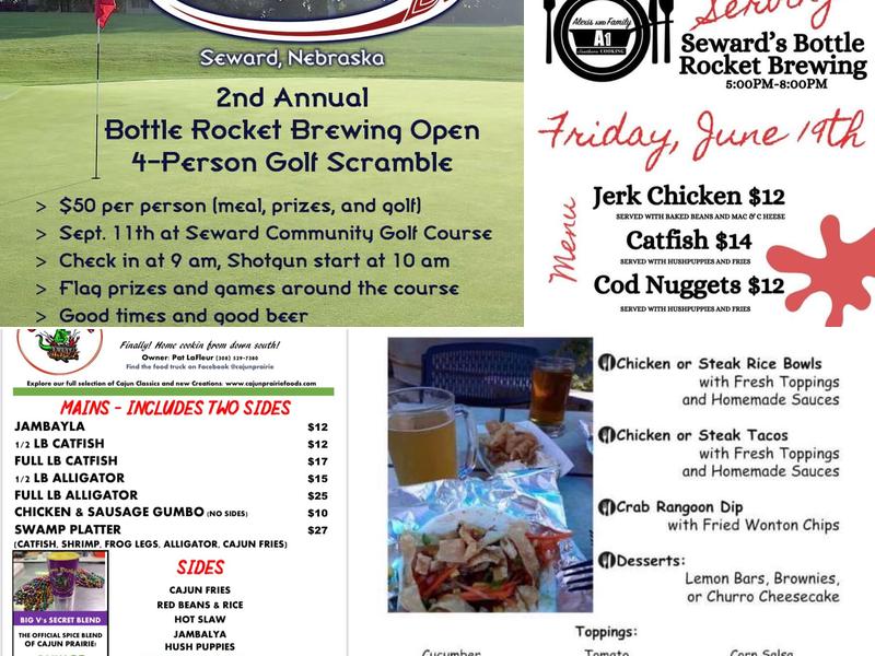 Bottle Rocket Brewing Co. Menu