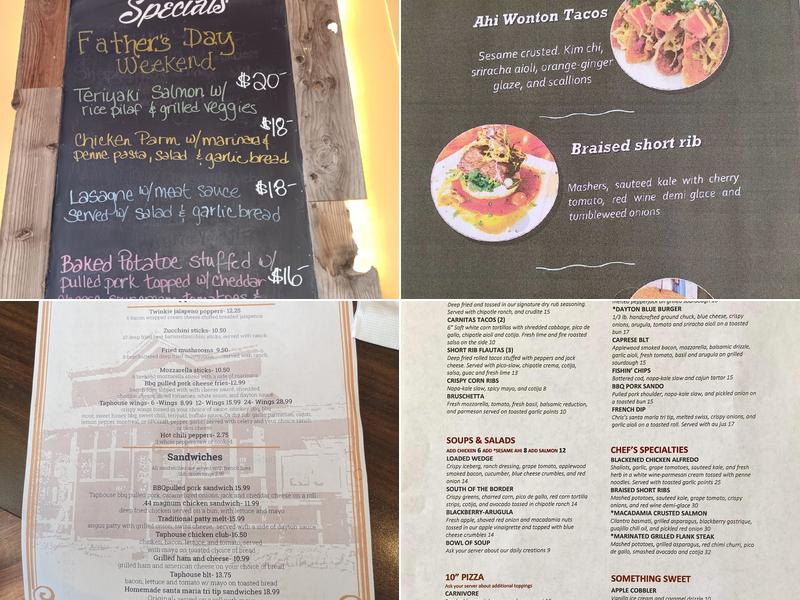 Dayton Taphouse Menu