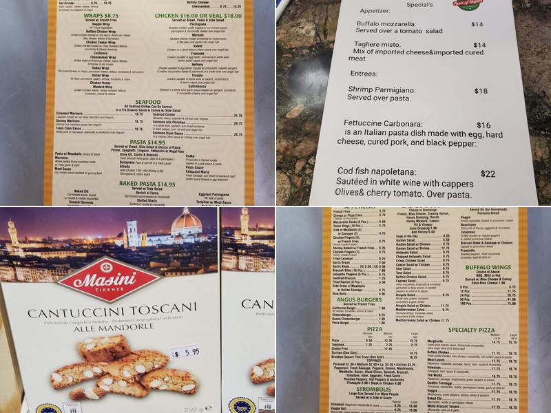 Taste of Naples Menu