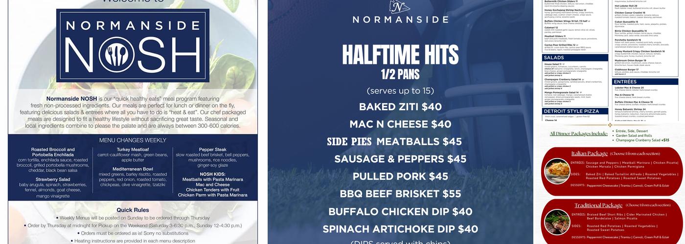 Normanside Menu