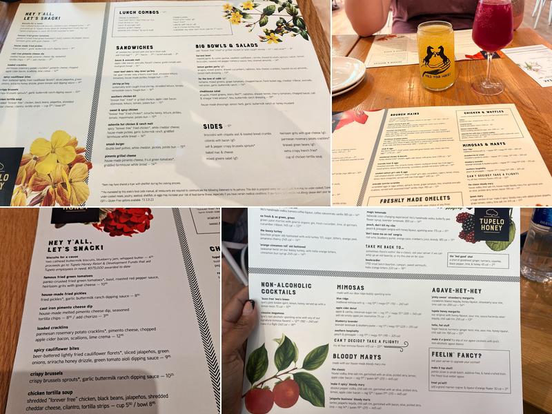 Tupelo Honey Southern Kitchen & Bar Menu