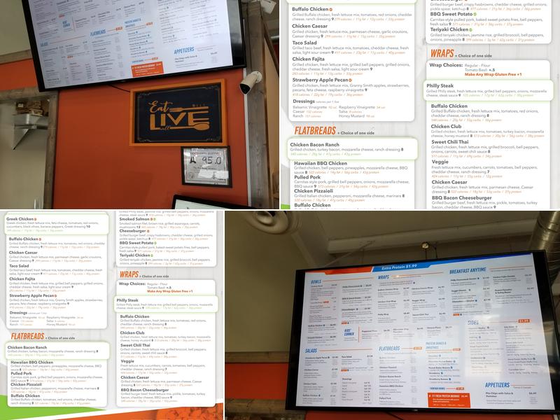 UpFresh Kitchen Menu