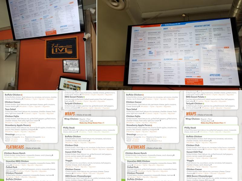 UpFresh Kitchen Menu