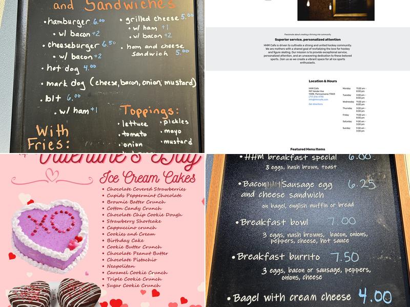 HHM Cafe Menu