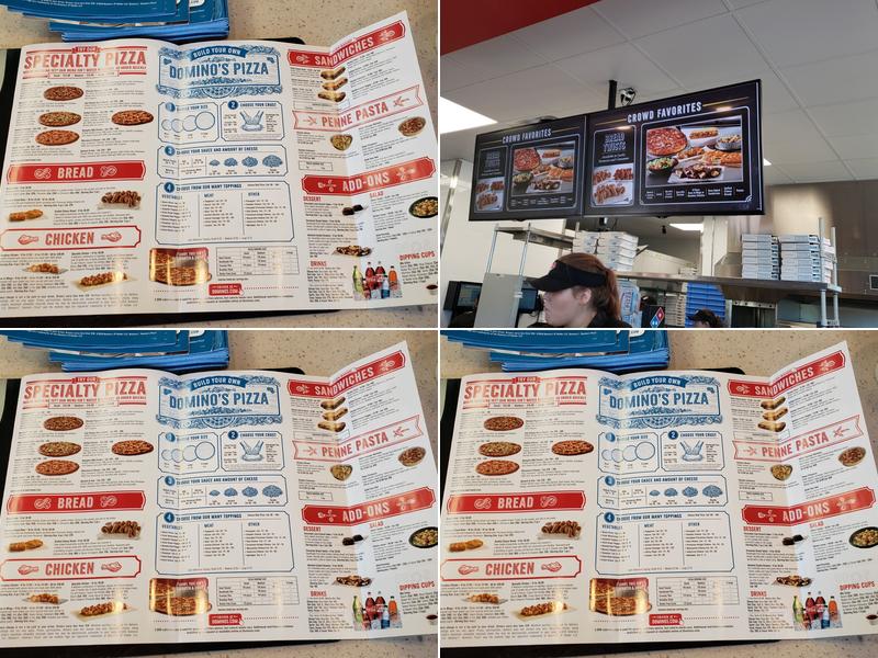 Domino's Pizza Menu