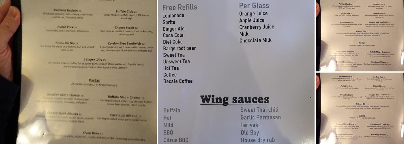 The Long Way Home Menu