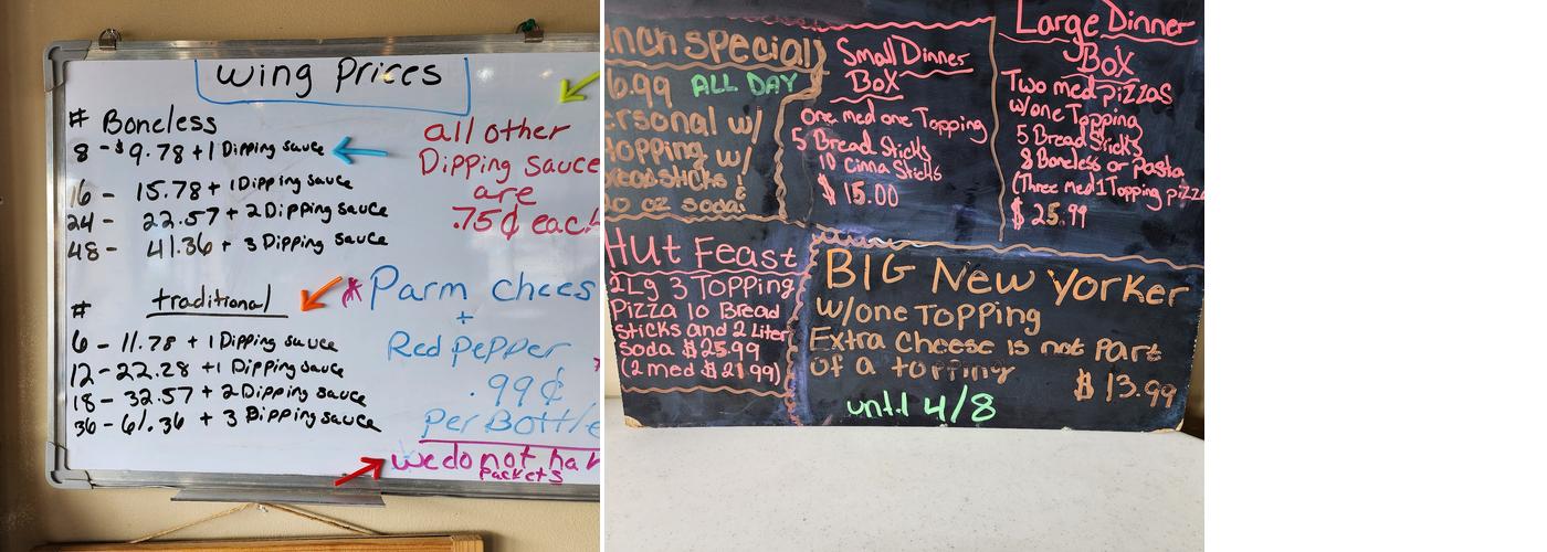 Pizza Hut Menu