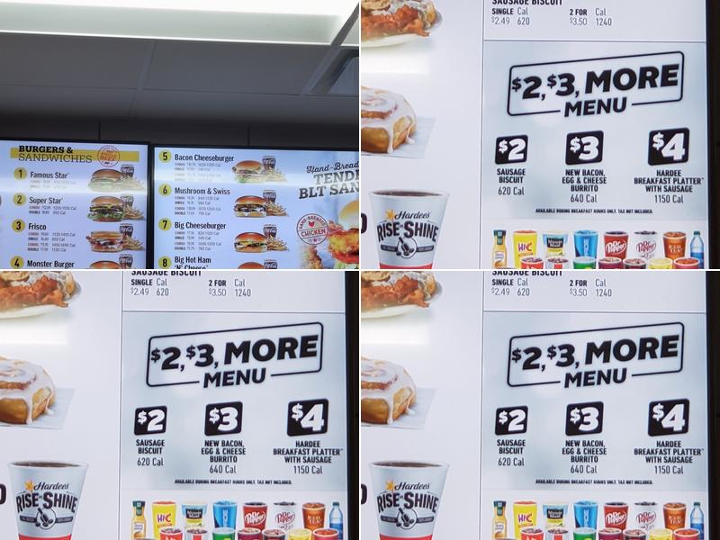 Hardee's Menu