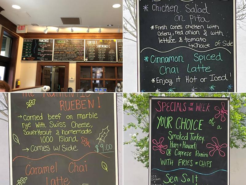 Blue Canoe Restaurant Menu