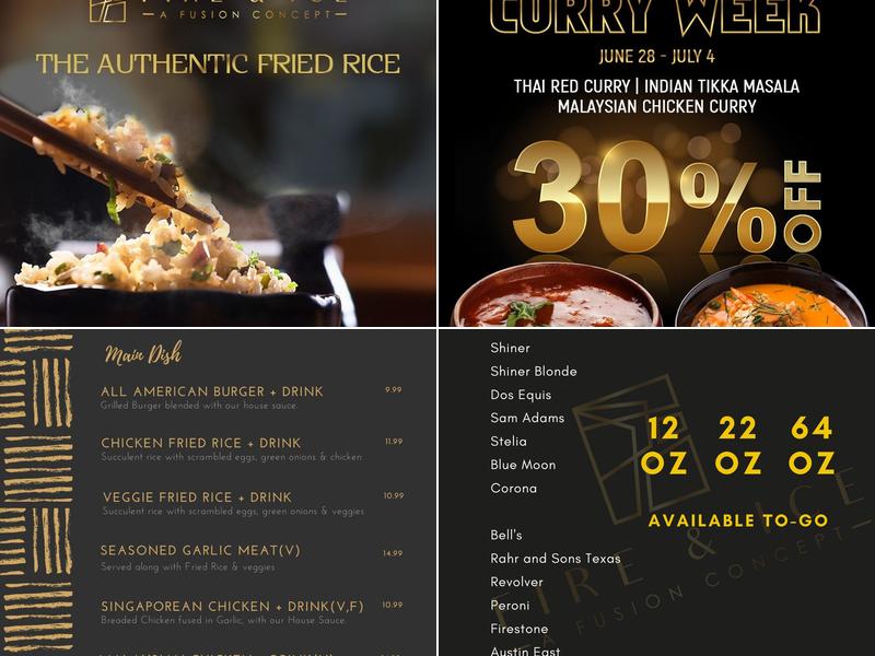 Fire & Ice Menu