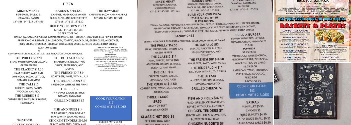 Bay B Boomers Bar & Grill Menu