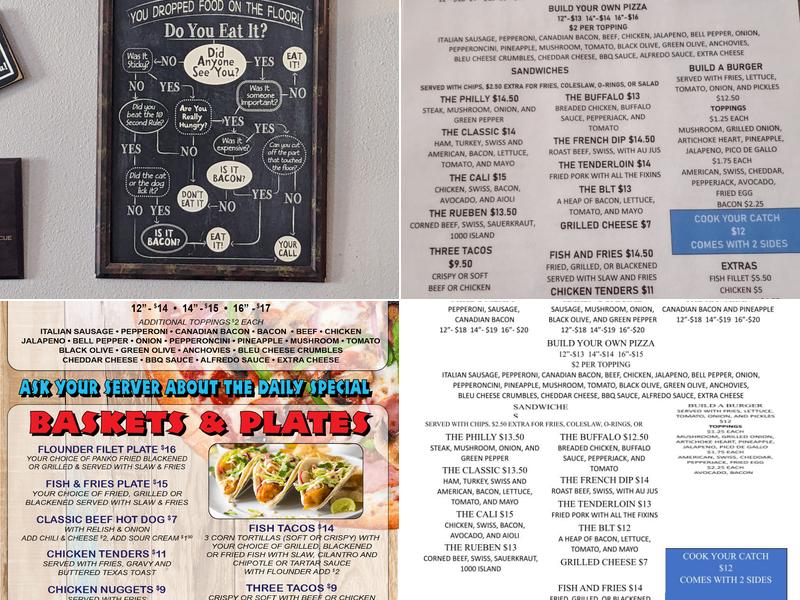 Bay B Boomers Bar & Grill Menu