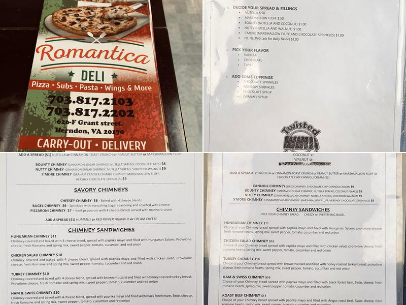 Twisted Sweets & Savory Menu