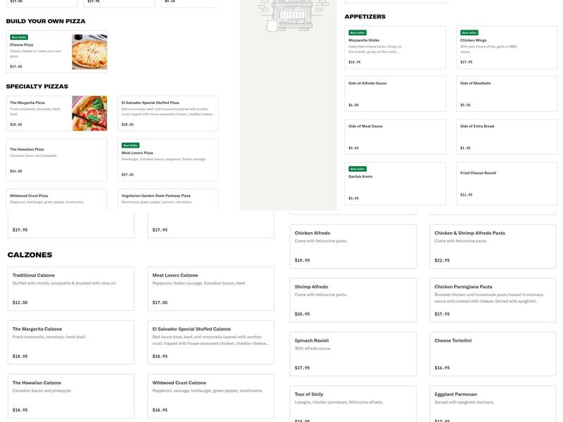 Arti’s Italian Restaurant Menu