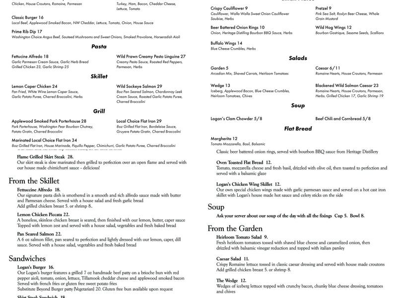 Logan's Menu