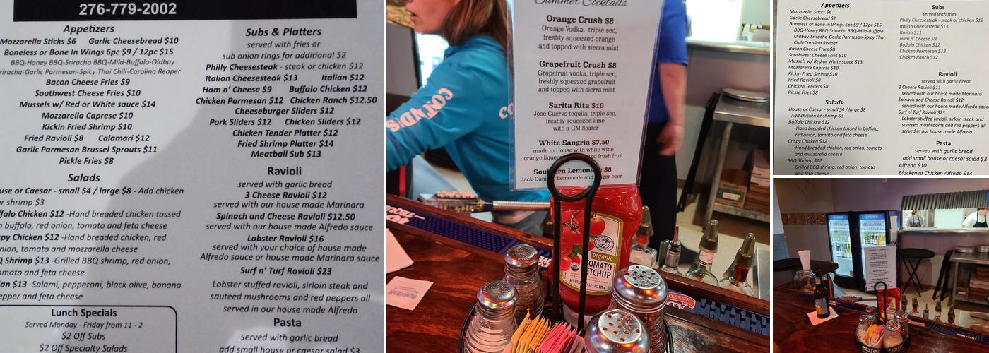 Contender's Pizzeria & Arcade Menu