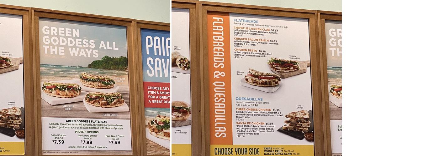 Tropical Smoothie Cafe Menu