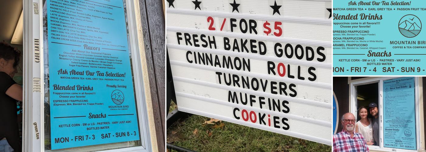 Bean Me Up Drive Thru Menu