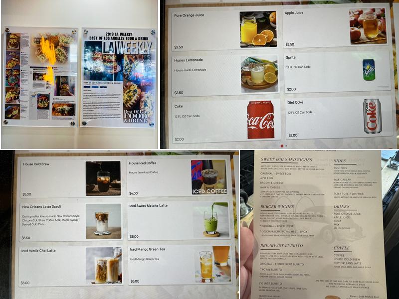 Egg Tuck Menu