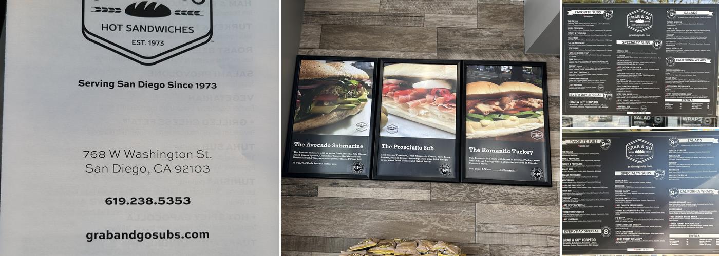 Grab & Go - Mission Hills Menu