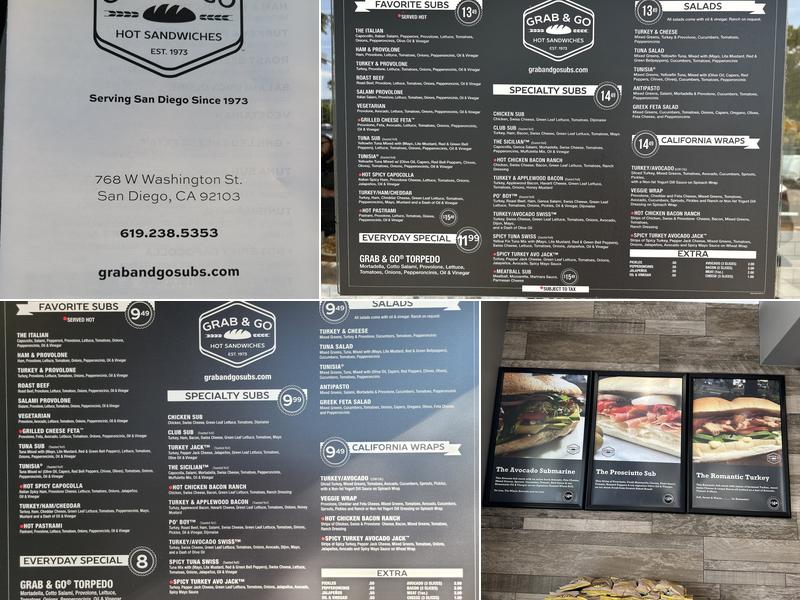 Grab & Go - Mission Hills Menu