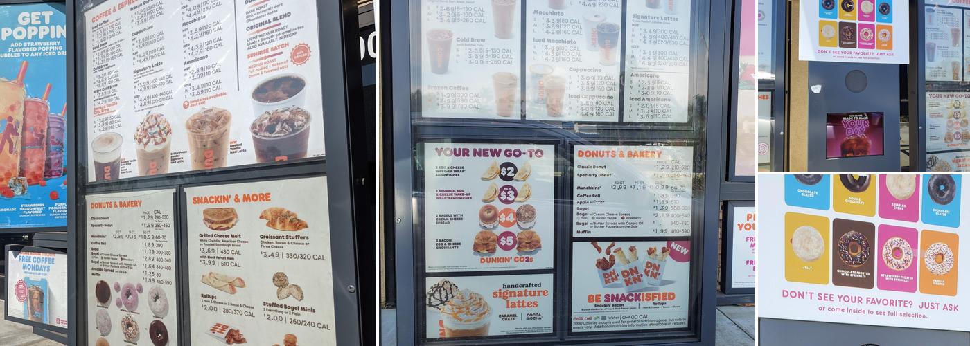 Dunkin' Menu