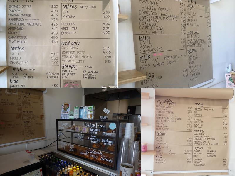 Lucky 7 Coffee Menu