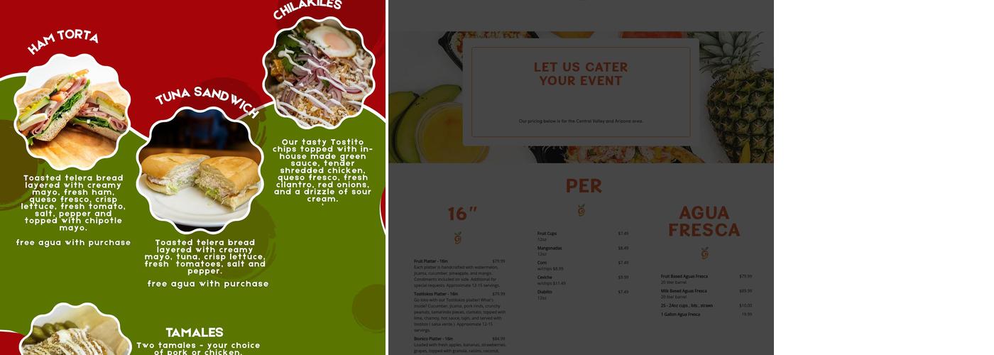 Mango Crazy Menu