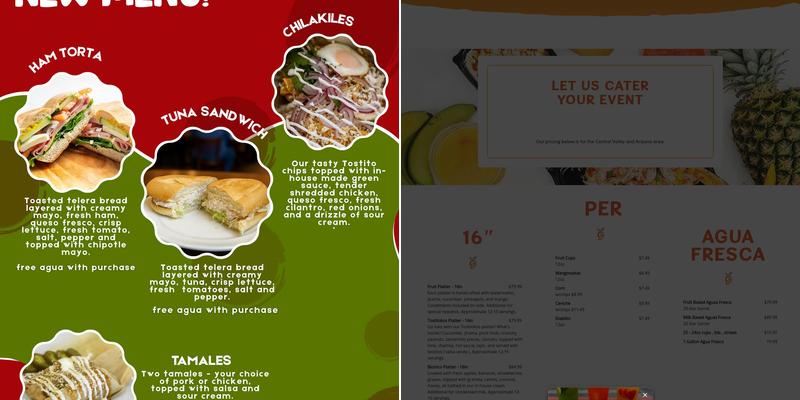 Mango Crazy Menu