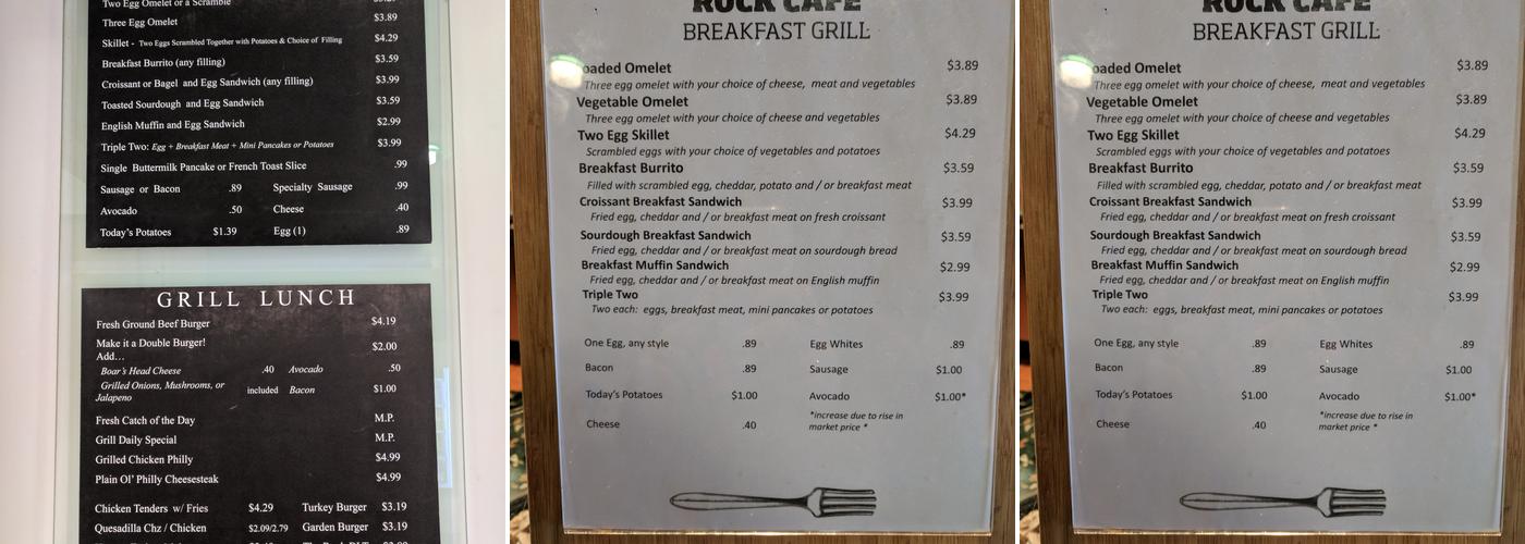 Oracle Cafe Menu