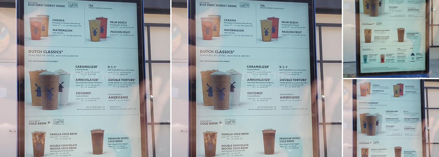 Dutch Bros Coffee Menu