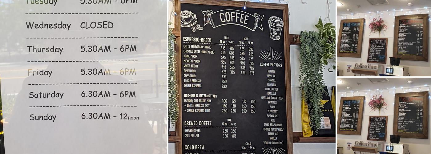 Crobean Cafe & Bakery Menu