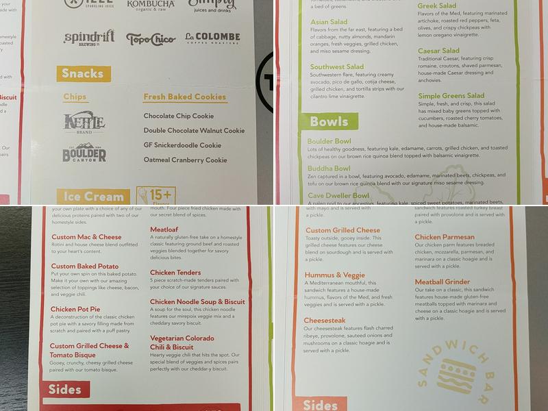 Scratch Kitchen Menu