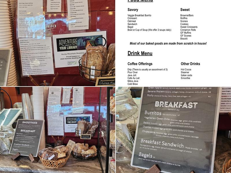Rocky Mountain Roastery Menu
